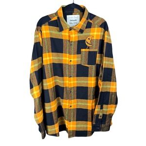 Trick or Treat Cakeworthy Mens 3XL Flannel Shirt Pumpkin Halloween